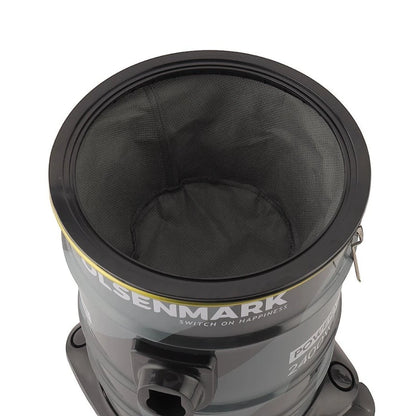 Olsenmark 2400W Powerful Wet & Dry Drum Vacuum Cleaner with 21L Extra-Large Dust Bag, Strong Suction & Blower Function, Anti-Rust Metal Body, Flexible Hose with Airflow Control, Low Noise Operation - OMVC1847 - Damoo