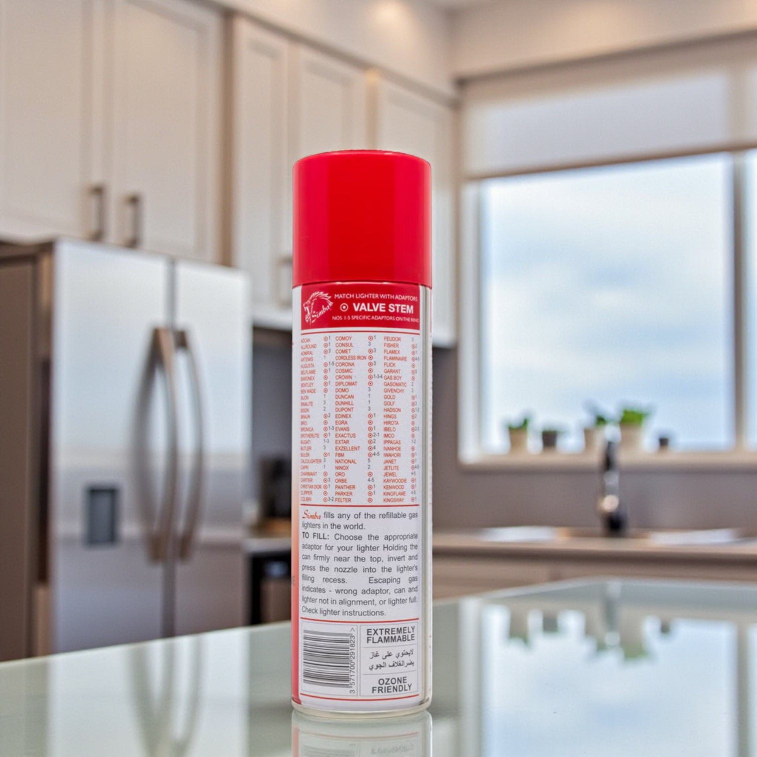 Simba Extra Purified Butane Lighter Gas 250ml – Universal Refill for All Refillable Lighters & Torches – Clean & Reliable Flame - Damoo