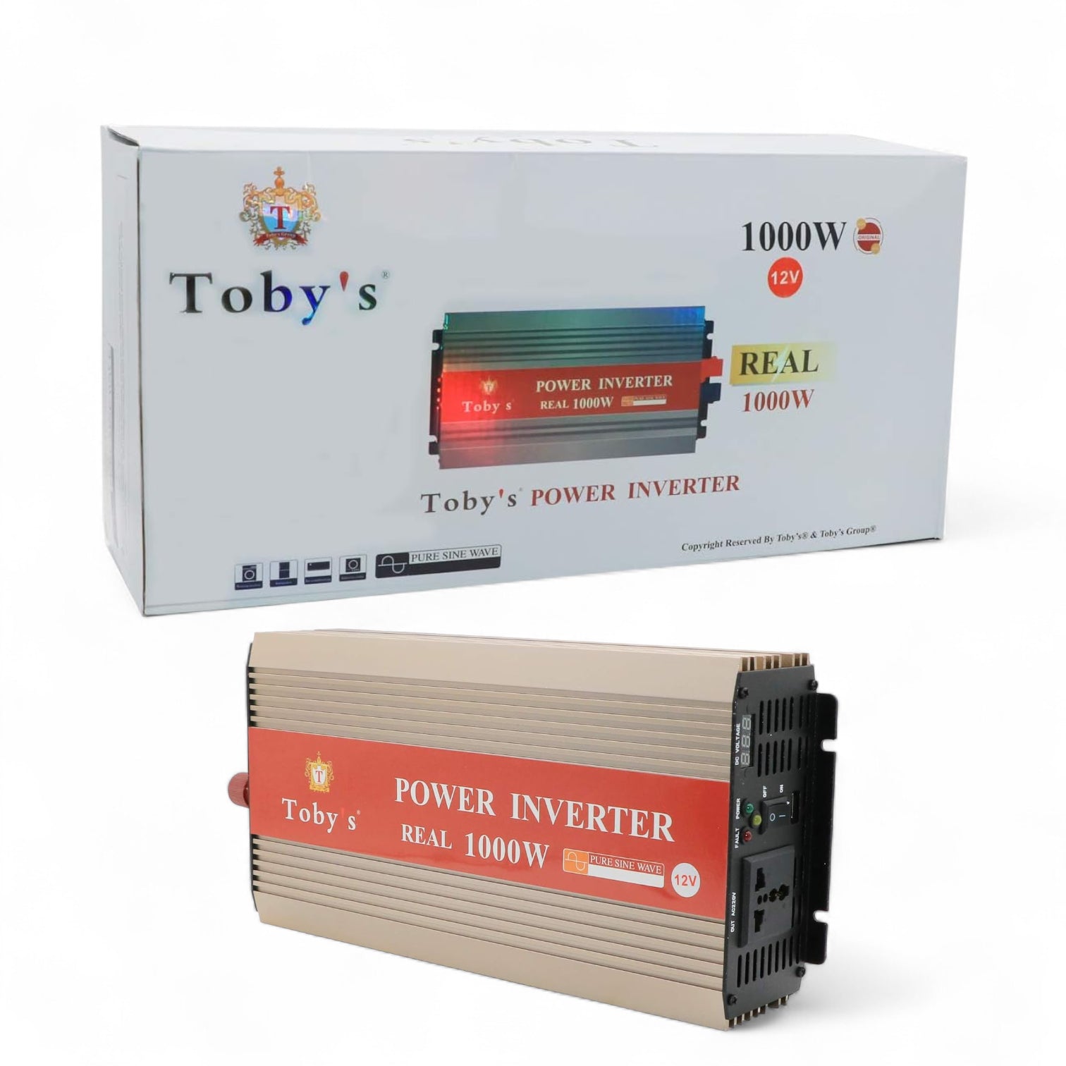 Toby’s 1000W Car Power Inverter – DC 12V to AC 220V Auto Voltage Converter with USB Port & Universal Socket | Battery Powered Portable Converter for Camping & Travel (Copy) - Damoo