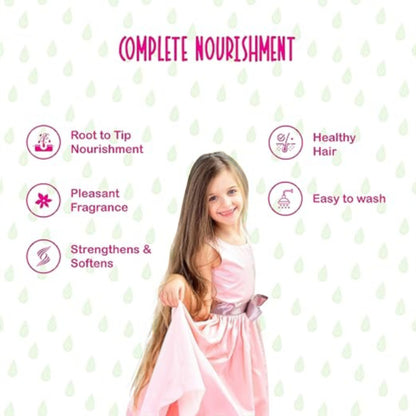 Dabur Amla Kids Nourishing Hair Oil for Long, Strong & Soft Hair with Amla, Almond & Olive Oils – 200ml - Damoo