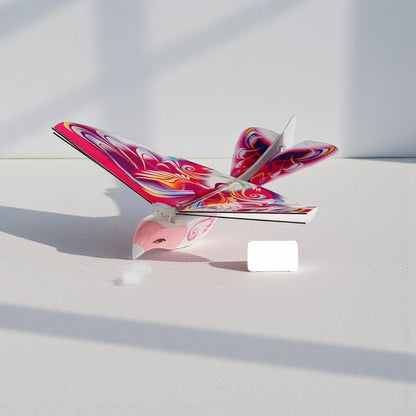 لعبة طائرة إلكترونية على شكل طائر  | طائرة بدون طيار ذاتية الطيران مزودة بأضواء، مناسبة للأطفال من سن ٨ سنوات فما فوق | طائرة هليكوبتر شراعية صغيرة تعمل بالتحكم عن بُعد، مناسبة للعب في الهواء الطلق للأطفال والكبار