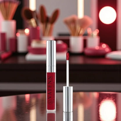 Vatenn Italy 18Hr Kissproof Lipstick – Shade 09 Light Red. Ultra matte, transfer-proof, water-resistant lipstick with bold pigment. Vegan & dermatologically tested. - Damoo