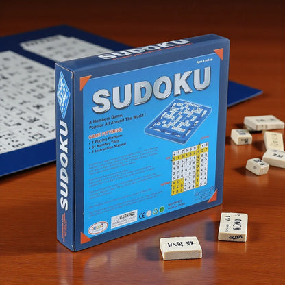Sudoku Puzzles Board Game Toy | Fun Logical Math Puzzle with Drawer | Challenging Brain Training Game for Kids & Adults | Educational Learning Toy - Damoo
