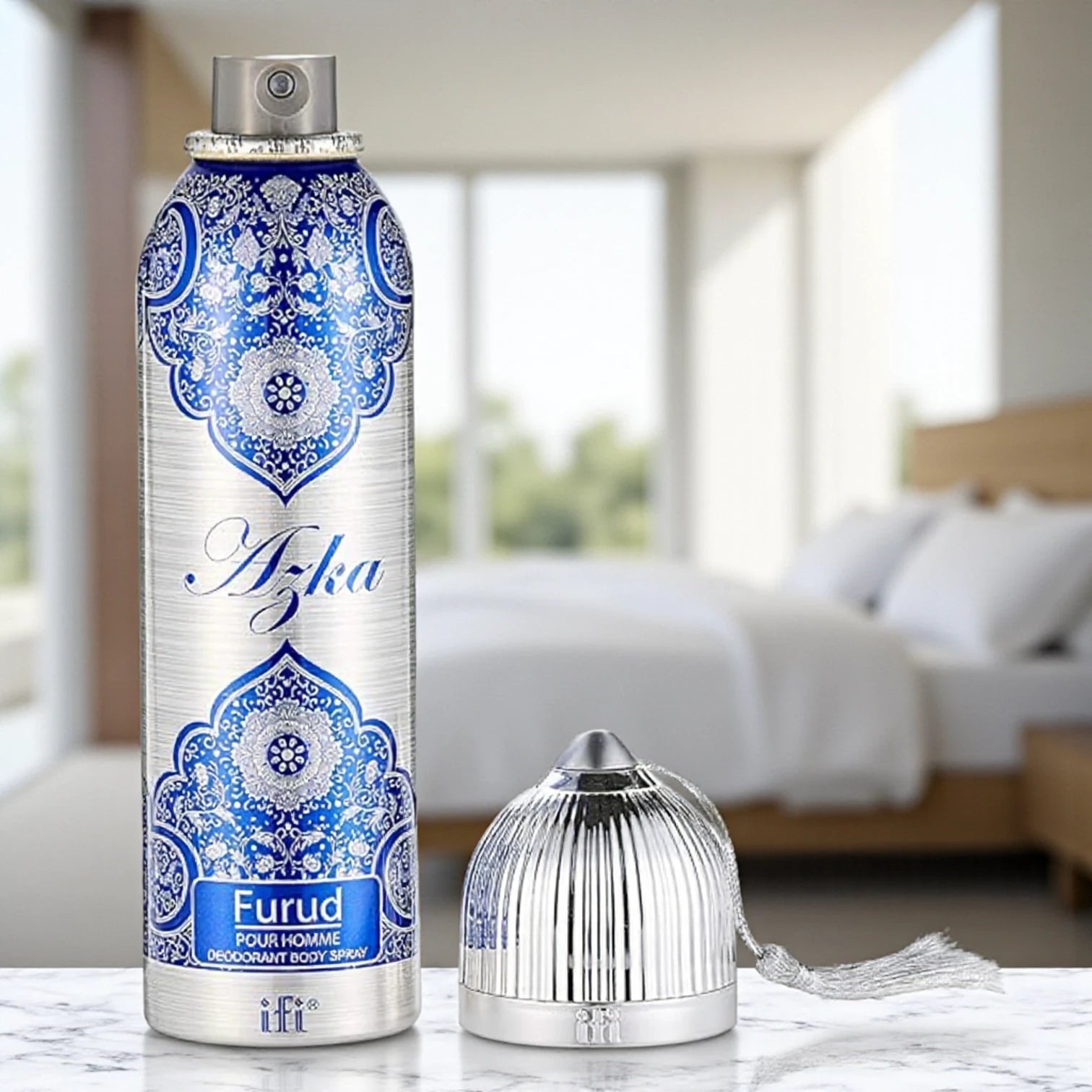 Azka Furud Pour Homme Deodorant Body Spray for Men – 200ml | Long-Lasting Freshness & Masculine Fragrance - Damoo