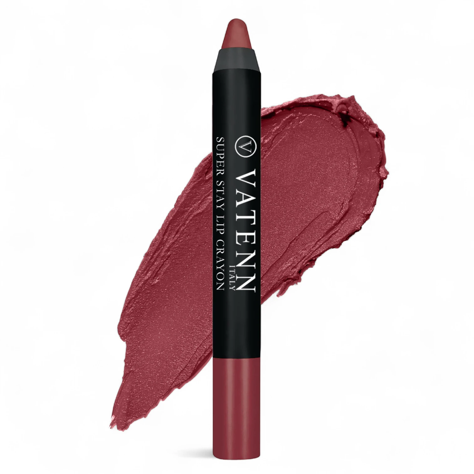 Vatenn Italy Super Stay Lip Crayon Shade 457 LOS ALTOS – 18Hr waterproof, smudge-proof matte lipstick. Non-drying, hydrating lip crayon with honey nectar. Lipstick + liner in one. - Damoo
