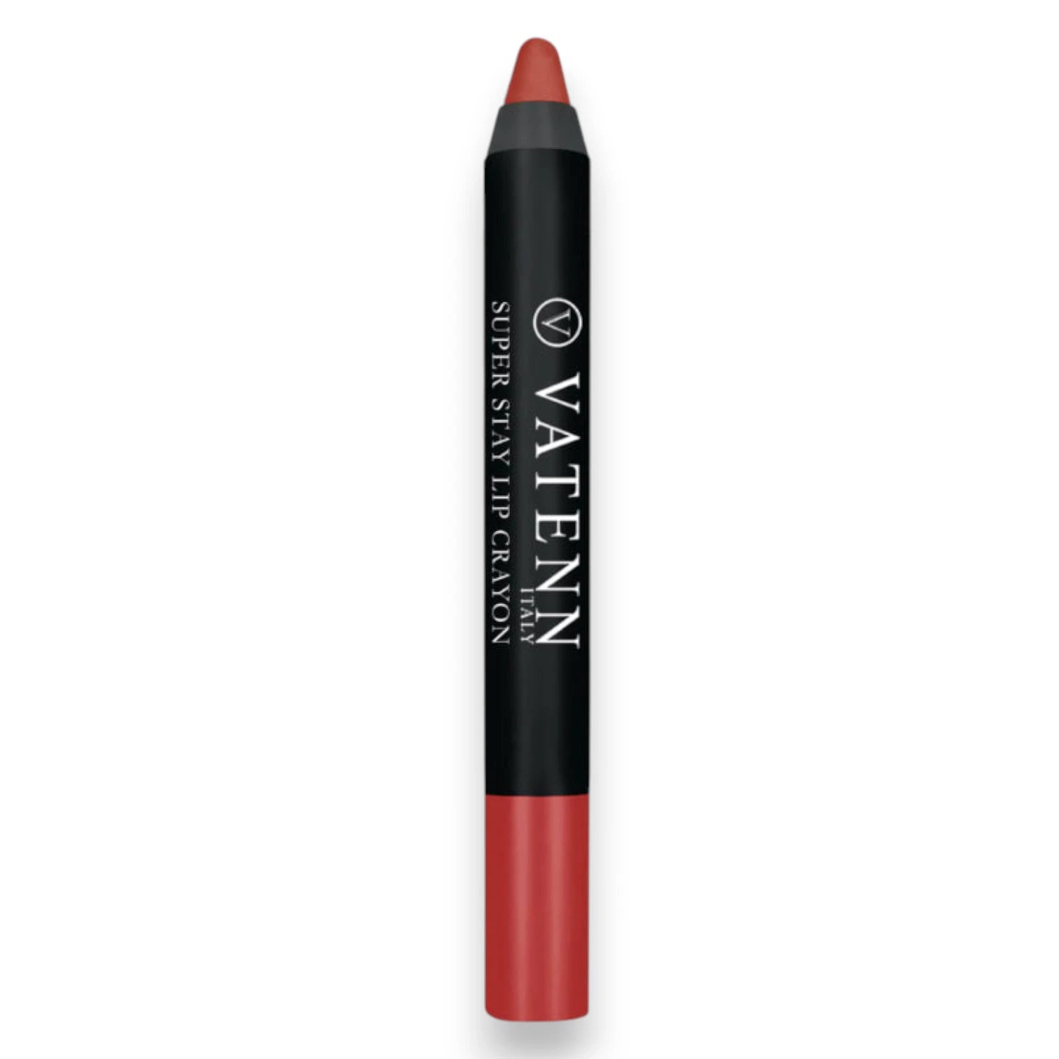 Vatenn Italy Super Stay Lip Crayon Lipstick – Shade 421 RED, Long-Lasting Matte Cream Finish, Non-Drying Hydrating Formula with Honey Nectar - Damoo