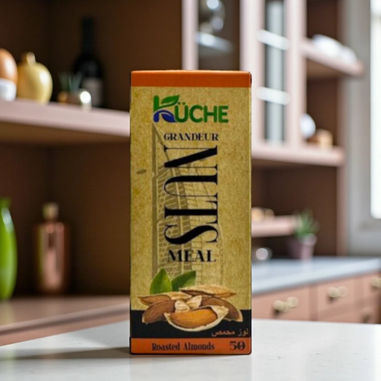Kuche Nuts Meal Roasted Almonds – 50g Pack | Premium Crunchy Almond Snack | High-Protein & Fiber | Perfect for On-the-Go - Damoo