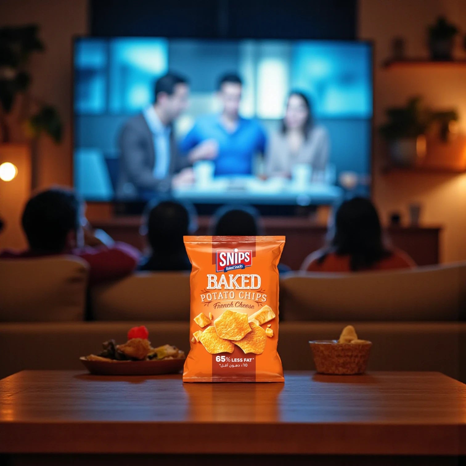 Snips Baked Potato Chips – French Cheese Flavour 20 x 35g | Bulk Pack Crispy Baked Snack | Made with Real Potatoes - Damoo