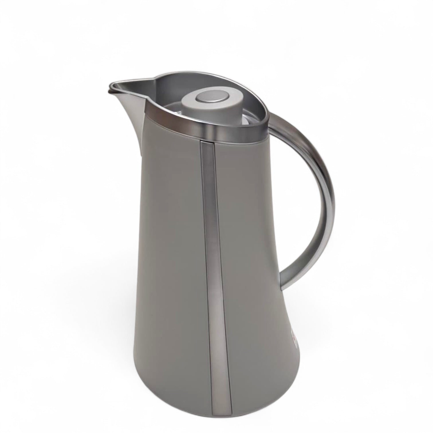 Germax Original Vacuum Insulated Coffee Pot 1L – Nordic Grey Thermo Jug | 12H Heat, 24H Cold | Leakproof One-Press Lid | High Quality Made in P.R.C. - Damoo