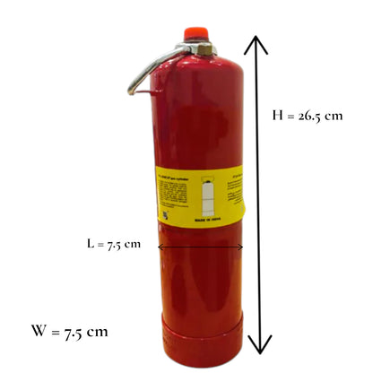 Refillable Gas Cylinder 380g – Durable Drum with Safety Valve, Copper & Bronze Brazed Construction for Outdoor and Household Use - Damoo