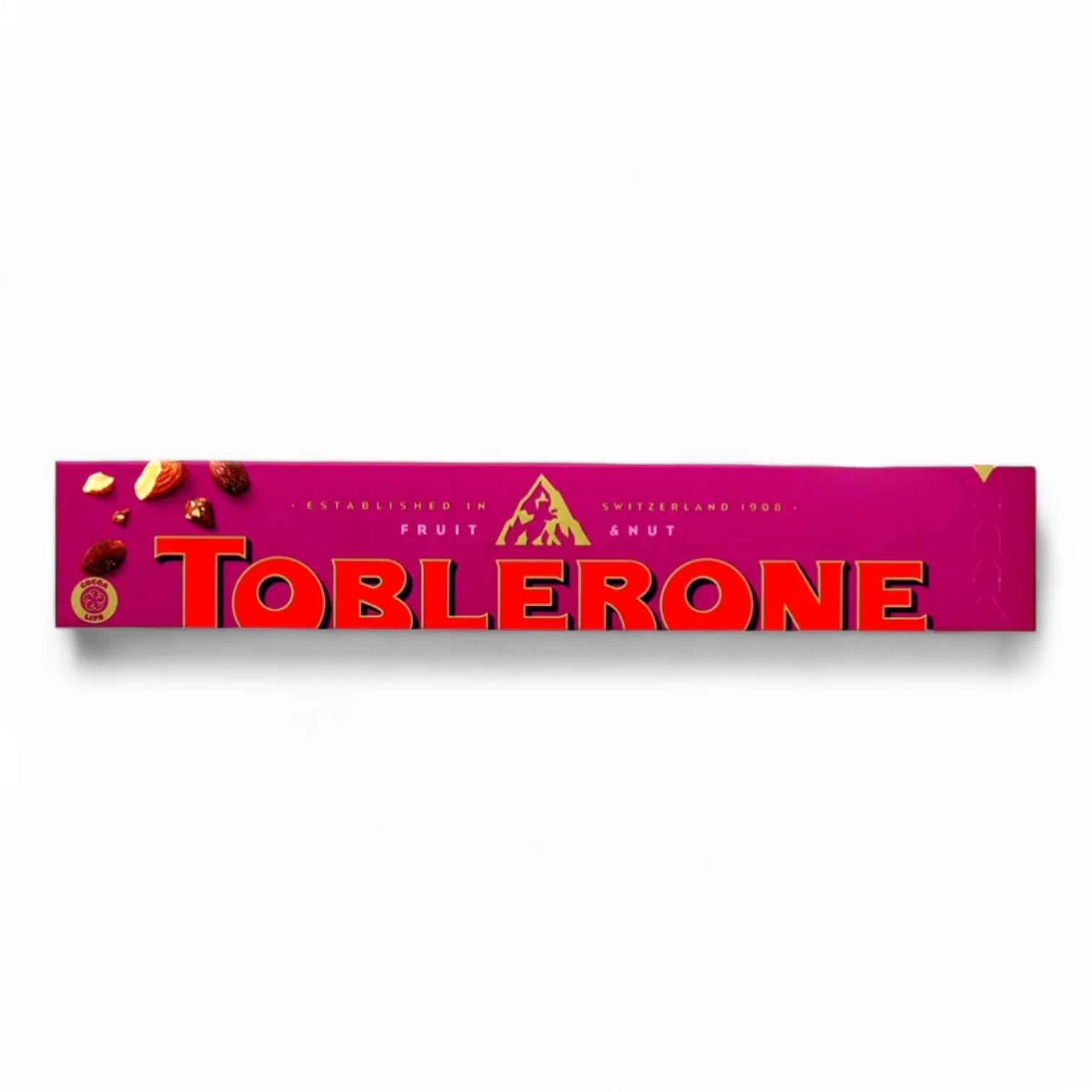 Toblerone Fruit & Nut Swiss Milk Chocolate Bar with Raisins & Almonds – Iconic Triangular Chocolate Treat,  – Perfect for Gifting & Snacking - Damoo