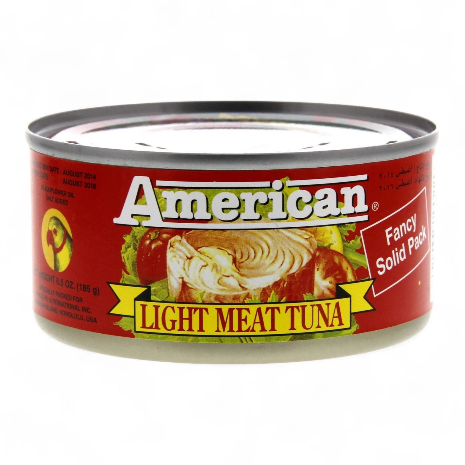 American Light Meat Tuna in Sunflower Oil – 185g | Salted, Ready-to-Eat, Versatile Tuna for Snacks, Spreads & Meals - Damoo