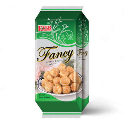 Fancy Ever Delicious Coconut Cookies – 150g | Crispy Coconut Wheat Biscuits – Vegetarian, Malaysian Snack - Damoo