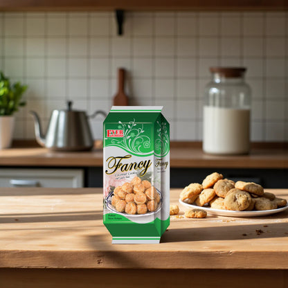 Fancy Ever Delicious Coconut Cookies – 150g | Crispy Coconut Wheat Biscuits – Vegetarian, Malaysian Snack - Damoo