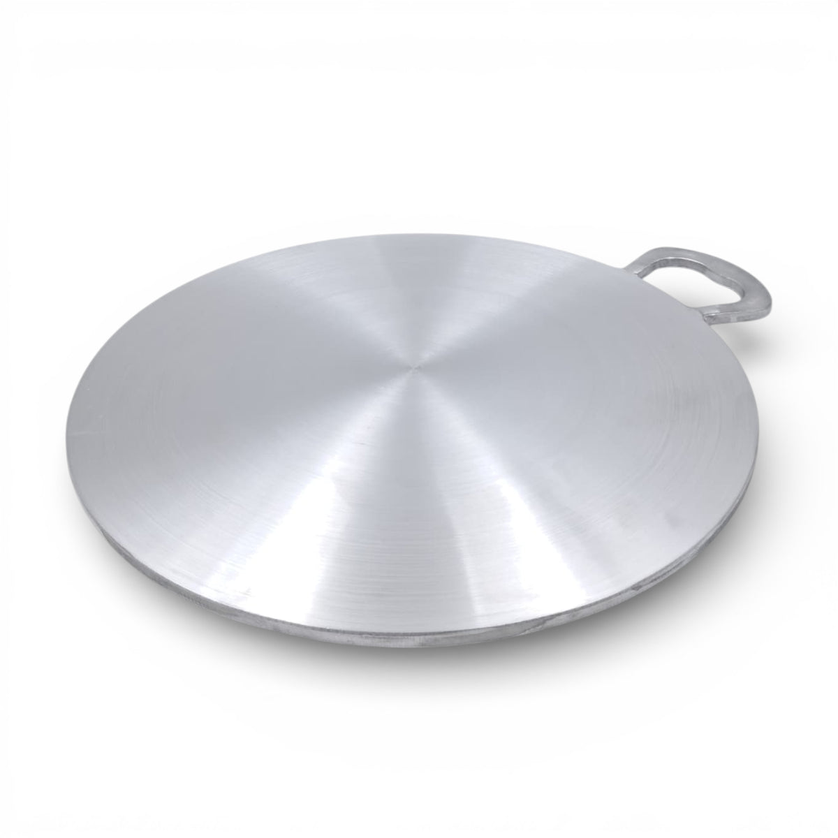 Al Huraiz Heavy Duty Aluminium Flat Tawa with Dual Handles – Thick Aluminum Cooking Plate for Roti, Chapati & Flatbread (1.5H x 48L × 41W CM) - Damoo