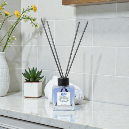 Rite Blackberry Reed Diffuser – Long-Lasting Home Fragrance in Decorative Glass Bottle – 100ml Room Freshener - Damoo