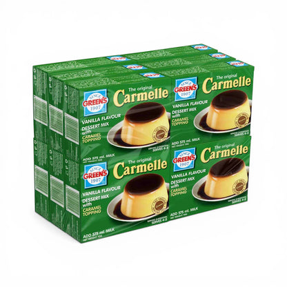 Green’s Carmelle Vanilla Dessert Mix with Caramel Topping 70g x 12 Pack – Creamy Custard Dessert Mix – Easy to Prepare Sweet Treat - Damoo