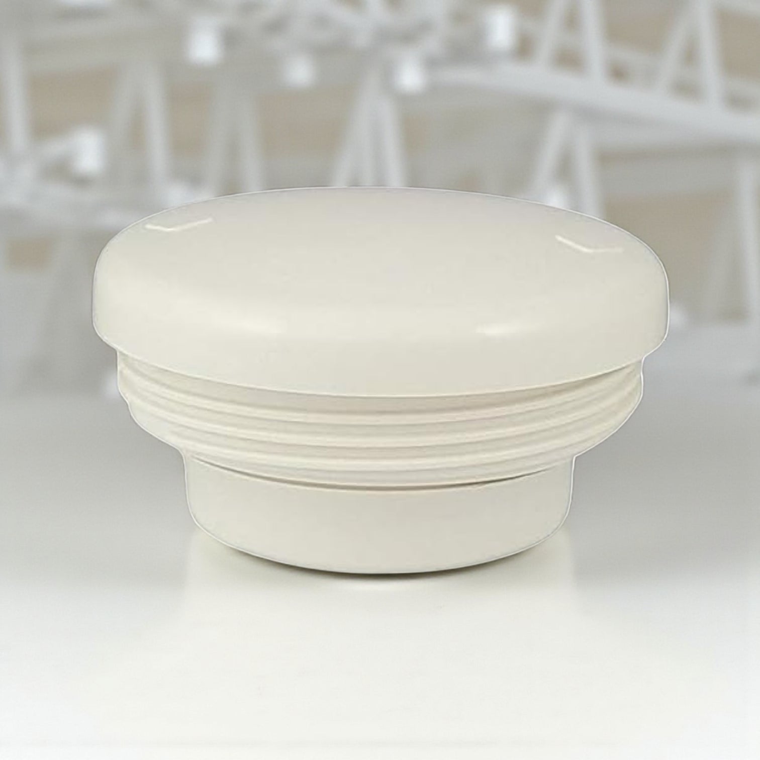 Helios Insulated Vacuum Jug 2.0L – White | Premium Plastic Thermos Flask with Q100 Glass Insert | German-Made Double-Wall Design for Excellent Heat Retention - Damoo