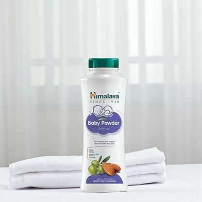 Himalaya Baby Powder 425g – Natural, Talc-Free Baby Powder with Olive & Almond | Soothes Sensitive Skin & Prevents Rash - Damoo