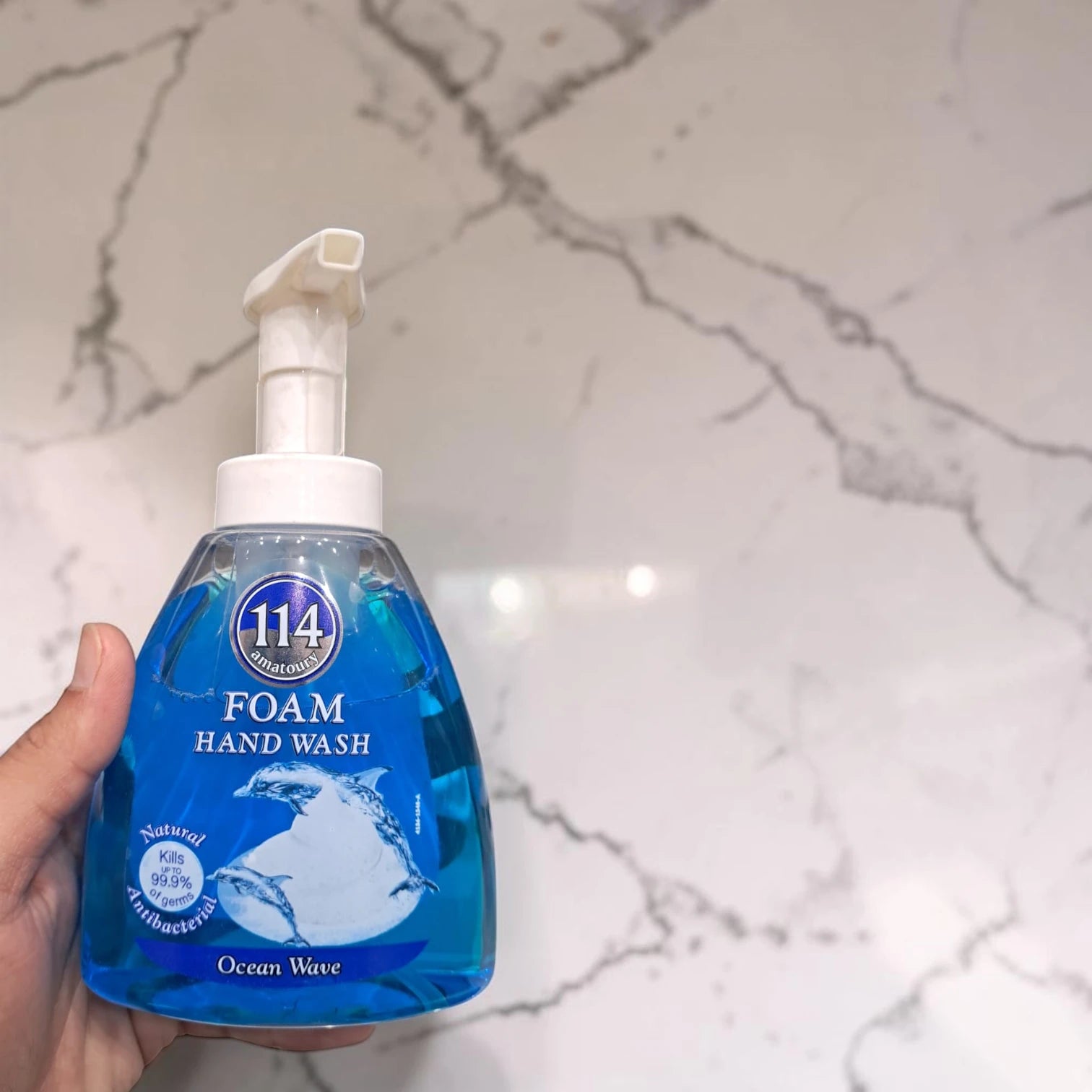 114 Amatoury Foam Hand Wash 400ml Multi-Scent Antibacterial Moisturizing Foaming Hand Soap (Sensual Touch, Ocean Wave, Aloe Vera Milk, Sensual Oud) - Damoo