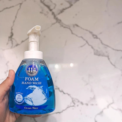 114 Amatoury Foam Hand Wash 400ml Multi-Scent Antibacterial Moisturizing Foaming Hand Soap (Sensual Touch, Ocean Wave, Aloe Vera Milk, Sensual Oud) - Damoo