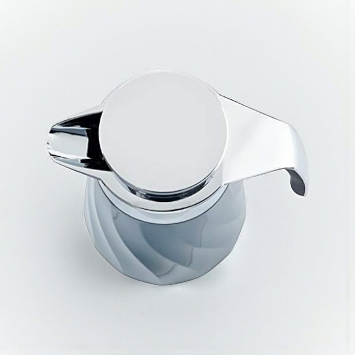 Emsa Cone Thermal Jug Swirl 1 L – Metallic Blue / Silver | Premium German-Made Vacuum Flask with Glass Liner for Hot & Cold Drinks - Damoo