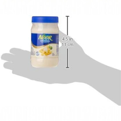 Noor Original Thick & Creamy Mayonnaise – 236.5ml Jar | Rich, Smooth Spread Made with Egg Yolk & Quality Oils for Sandwiches, Wraps, Dips & More - Damoo