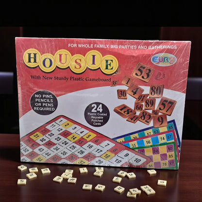 EURO Board Game | 24 Reusable Cards | Family Fun Bingo-Style Game for Small Gatherings | No Pins or Pencils Required - Damoo