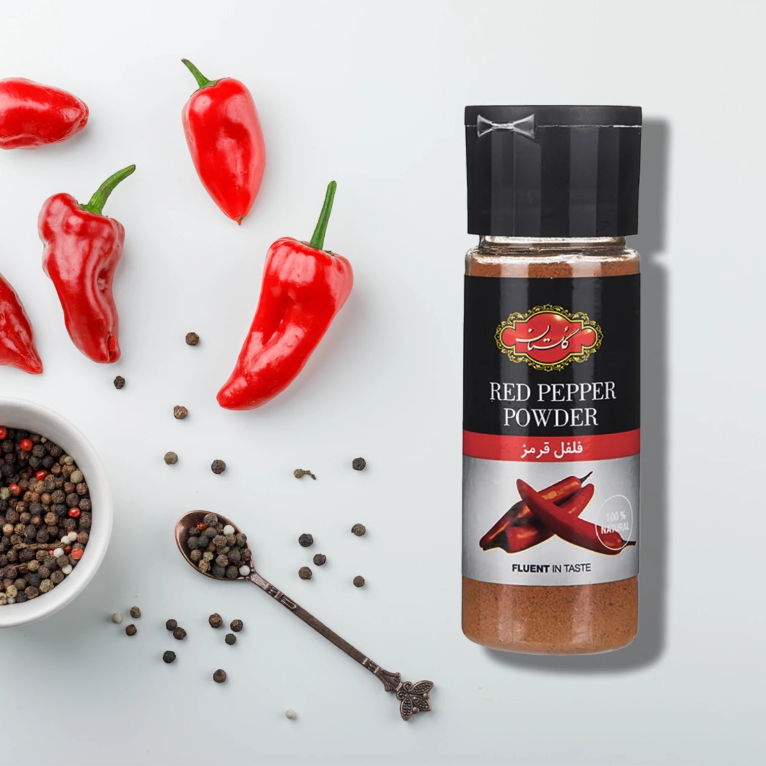 Golestan Red Pepper Powder 80 g | 100% Natural Ground Chili | Spicy & Aromatic Seasoning for Cooking | No Additives | Premium Persian Spice - Damoo