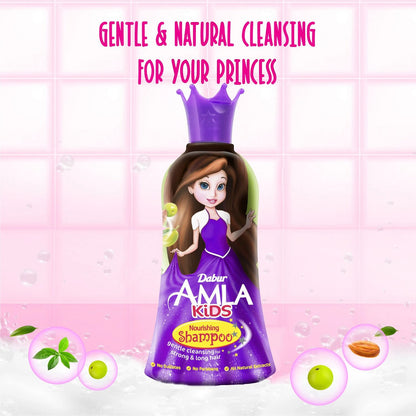Dabur Amla Kids Nourishing Shampoo for Strong & Long Hair with Natural Extracts – No Sulfates & No Parabens (200ml) - Damoo