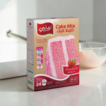 Zidnee Strawberry Cake Mix 500g Pack of 2 – Soft & Moist Cake Mix – Easy Bake Dessert for Cakes, Cupcakes & Celebrations - Damoo