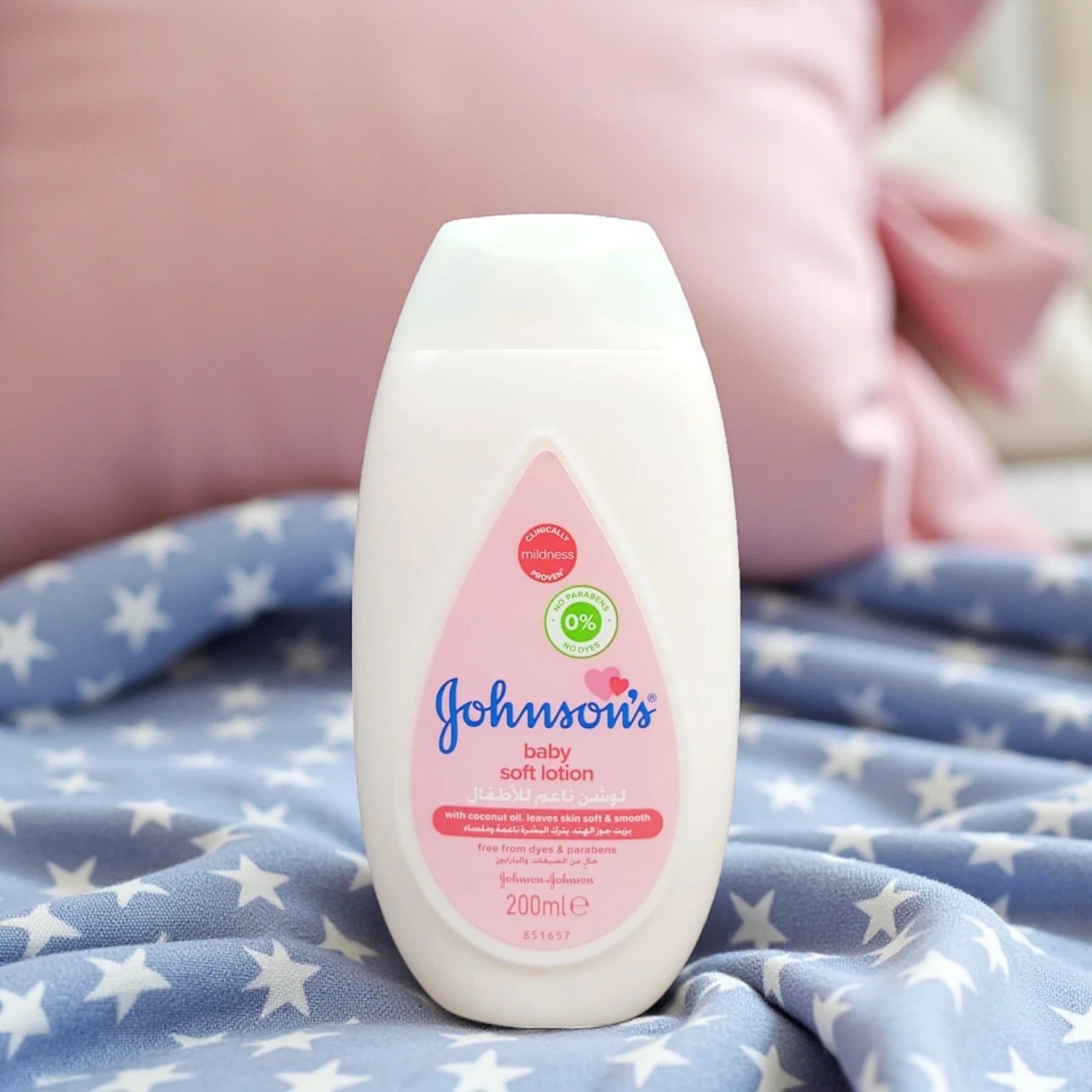 Johnson's Baby Soft Lotion 200ml – Gentle Moisturizer with Coconut Oil | Fast-Absorbing, Hypoallergenic & Baby Fresh Scent - Damoo