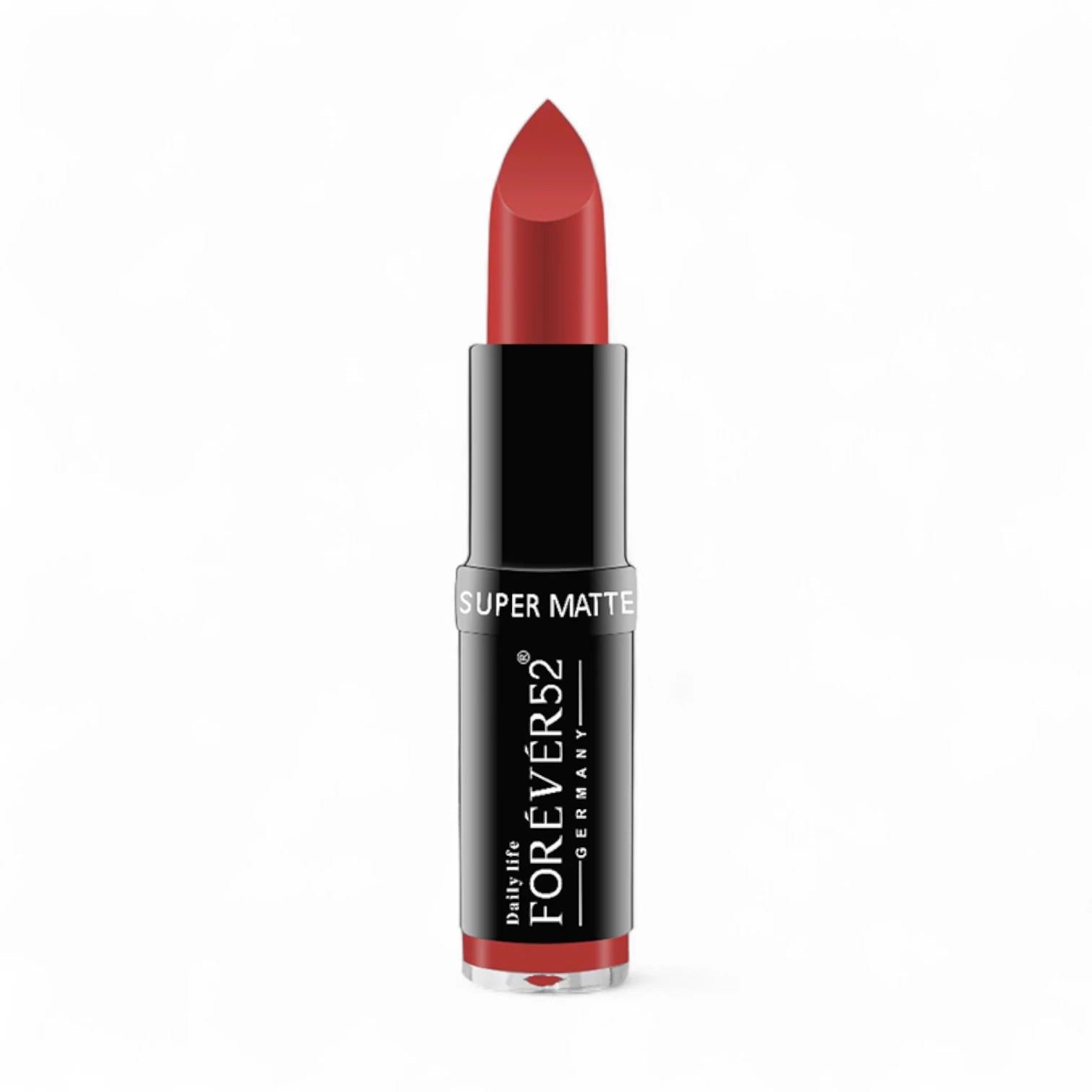 Forever52 Super Matte Long Lasting Lipstick – MLS010 | Classic Red Shade, Rich Pigment, Smooth Application - Damoo