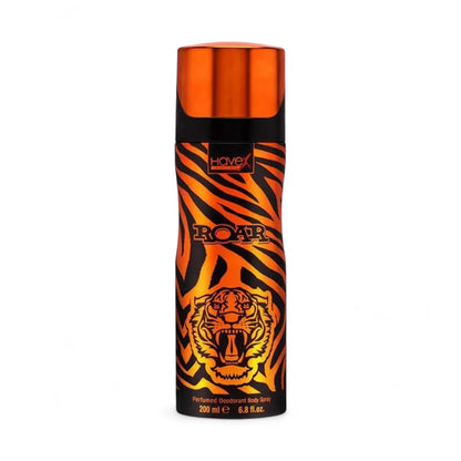 Havex Roar Perfumed Deodorant Body Spray for Men – Bold & Refreshing Fragrance, Long-Lasting Odor Protection, Stylish Tiger-Inspired Design, Everyday Confidence Booster, 200ml Spray Can - Damoo
