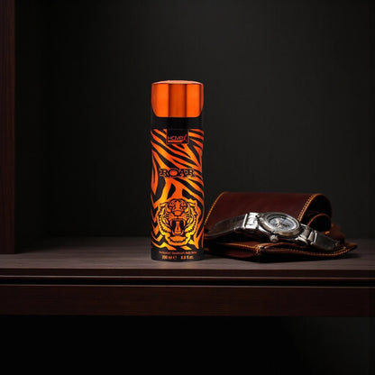Havex Roar Perfumed Deodorant Body Spray for Men – Bold & Refreshing Fragrance, Long-Lasting Odor Protection, Stylish Tiger-Inspired Design, Everyday Confidence Booster, 200ml Spray Can - Damoo
