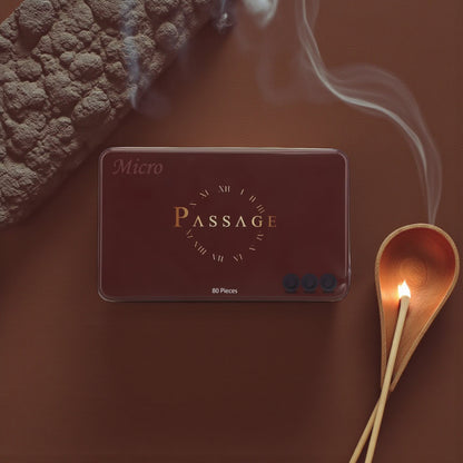 Passage Premium Charcoal Briquets for Bakhoor & Oud – Quick Lighting Micro/Mini Charcoal Tablets (80 Pieces, 27mm, 35-Minute Burn Time) – Ideal for Incense, Perfume, & Aromatherapy