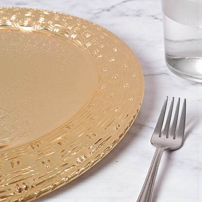 African Design Gold Centerpiece Glass Plate – Elegant Decorative Serving Plate with Glossy Finish, Home & Table Decor - Damoo