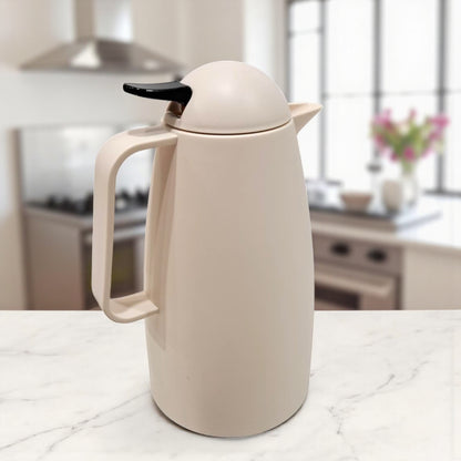 Crystal House Thermos Flask  – Elegant Cream Color | Double Wall Insulated Coffee Flask for Hot & Cold Beverages - Damoo