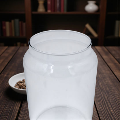 Glass Kitchen Storage Jar with Acacia Wood Lid | Airtight Borosilicate Container for Spices, Coffee, Sugar & Dry Goods | Modern Pantry & Countertop Organizer