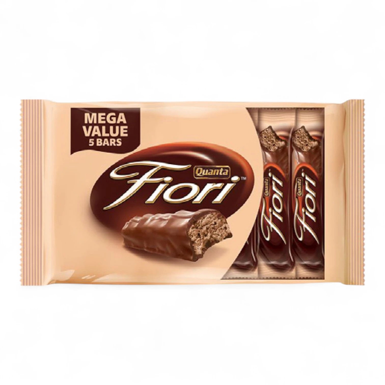 Quanta Fiori Milk Chocolate Bars with Whipped Nougat – 5 x 40g | Light & Fluffy Nougat Filling Covered in Smooth Milk Chocolate | Individually Wrapped Treats - Damoo