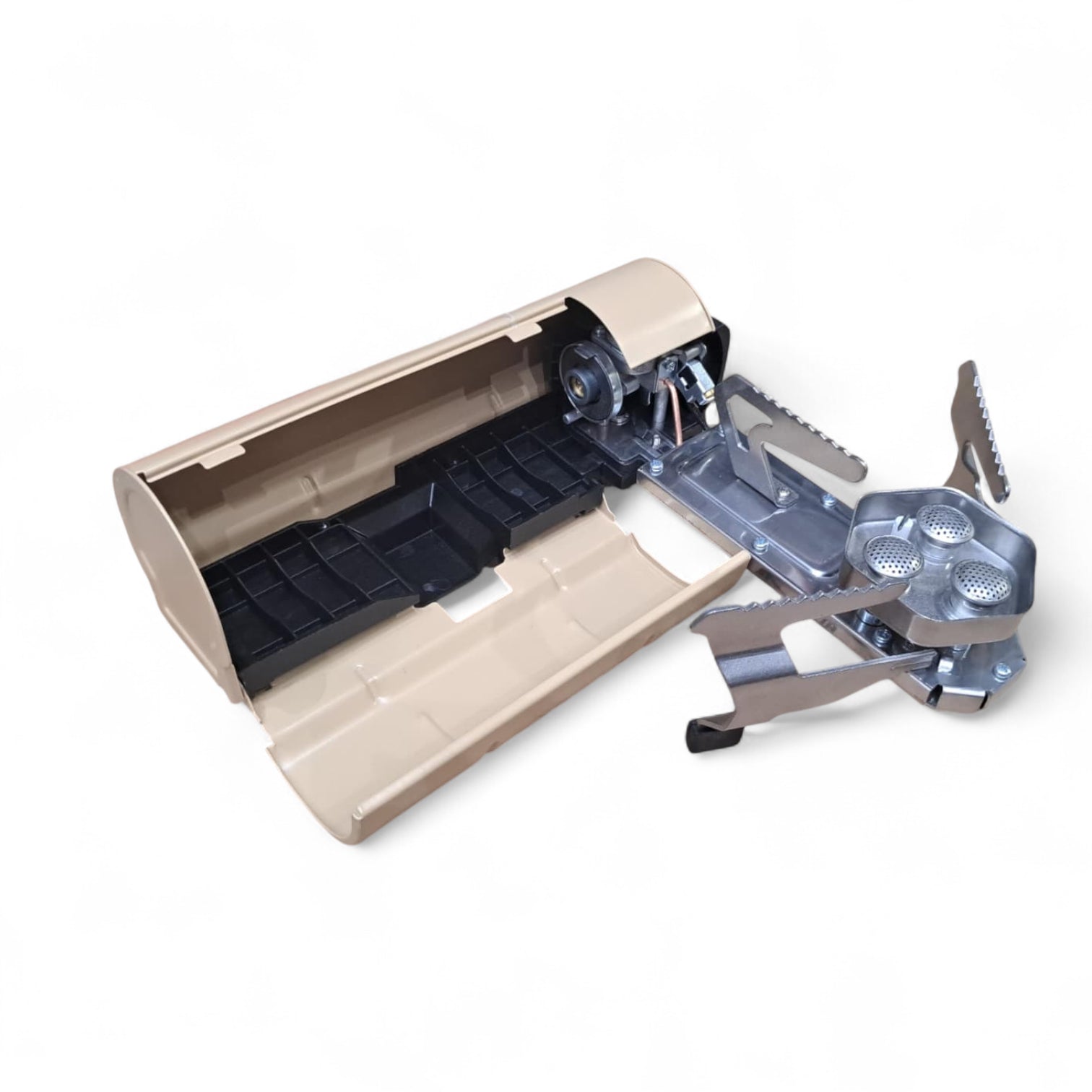 Portable Mini Gas Stove – Compact Butane LPG Camping Burner with Foldable Design, Triple Burner Head & Safety Lock – Outdoor & Emergency Cooking