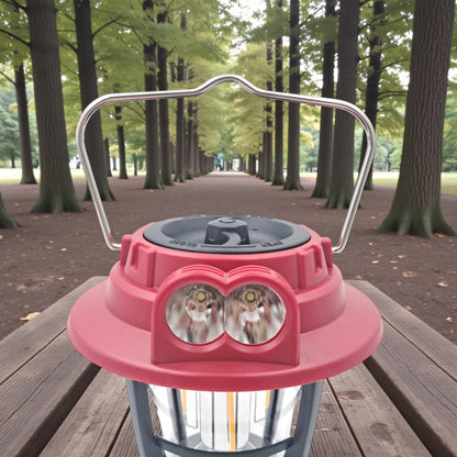 Hurry Bolt HB-9588L Solar Rechargeable LED Lantern 30W – 300 Lumens with USB + Solar Charging, Dual Light Sources & Handle | 1200mAh Battery for Camping, Hiking, Home & Emergency Use