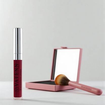 Vatenn 18Hrs Kissproof Liquid Lipstick – Shade 07 Angel. Long-lasting transfer-proof creamy matte lip color with rich pigmentation & non-drying comfort. - Damoo