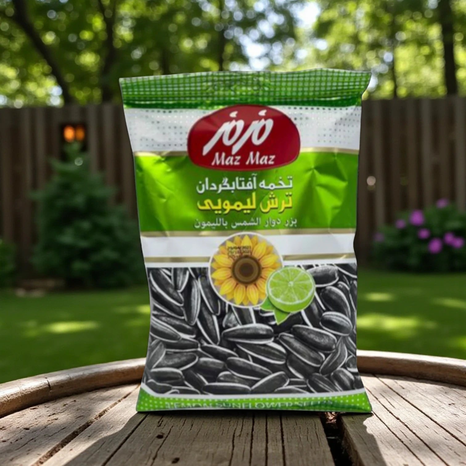 Maz Maz Lemon Sour Sunflower Seeds – 55g | Zesty & Crunchy Snack | Roasted Black Seeds with Tangy Lemon Flavor | On-the-Go Treat - Damoo
