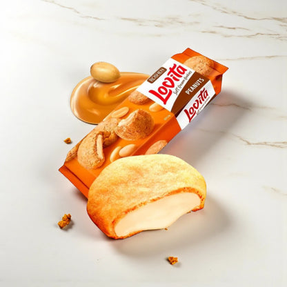 ROSHEN Lovita Soft Cream Cookies with Peanut Butter Filling – 3 x 127g Packs | Ukrainian Sweet Treat | Soft, Chewy Texture & Nutty Delight | Great Gift or Snack - Damoo