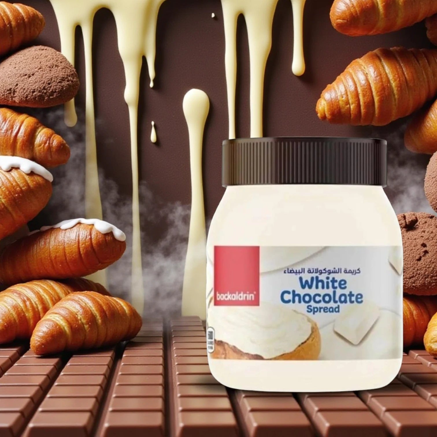 Backaldrin White Chocolate Spread 350g – Gourmet Creamy Delight Made with Premium Ingredients, Chef-Crafted in Small Batches - Damoo