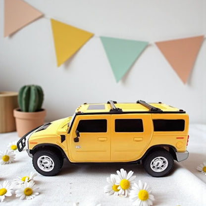 R/C Hummer Remote Control Car 1:8 Scale – Full Function Off-Road Machine Toy for Kids (Yellow)