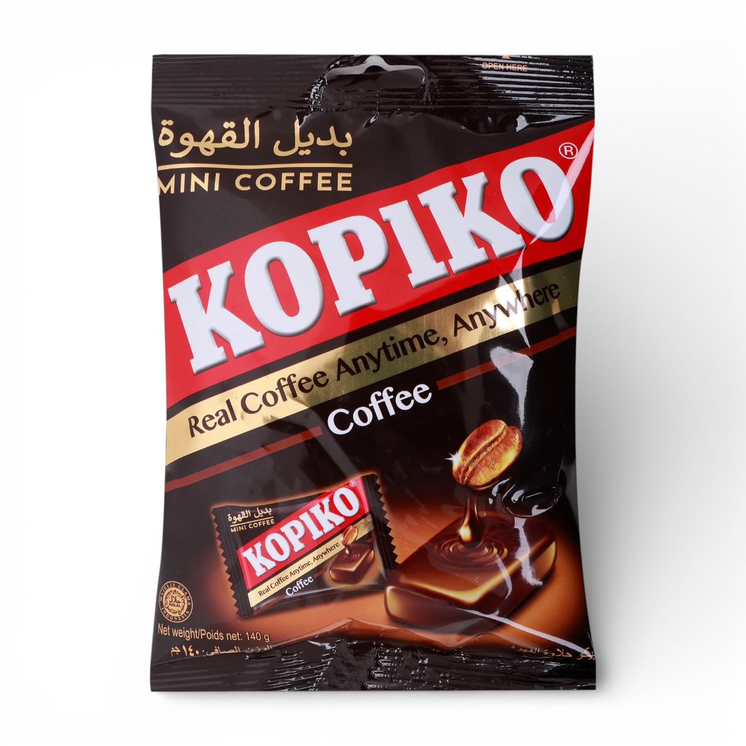 Kopiko Coffee Candy Bag – Bold Coffee Flavored Hard Candy Made with Real Coffee Extract, Individually Wrapped (140g) - Damoo