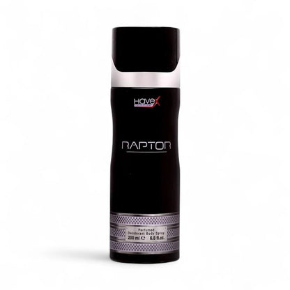 Havex Raptor Perfumed Deodorant Body Spray for Men – Bold Spicy & Sizzling Fragrance, Long-Lasting Freshness, Everyday Confidence Booster, Premium Perfume Quality, 200ml Spray Can - Damoo