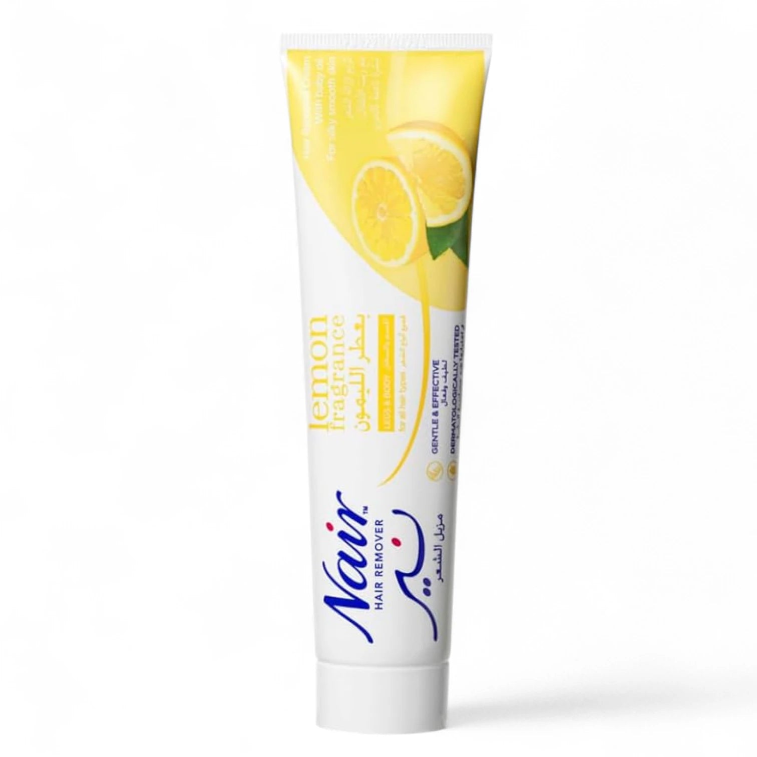 Nair Hair Removal Cream with Lemon Fragrance & Baby Oil – 110g | Long-Lasting Smooth Skin for All Skin Types | Gentle & Effective - Damoo